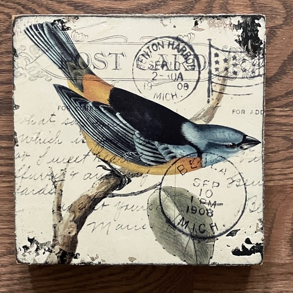 Cedar Mountain Bluebird Art Block - Picture 1 of 11